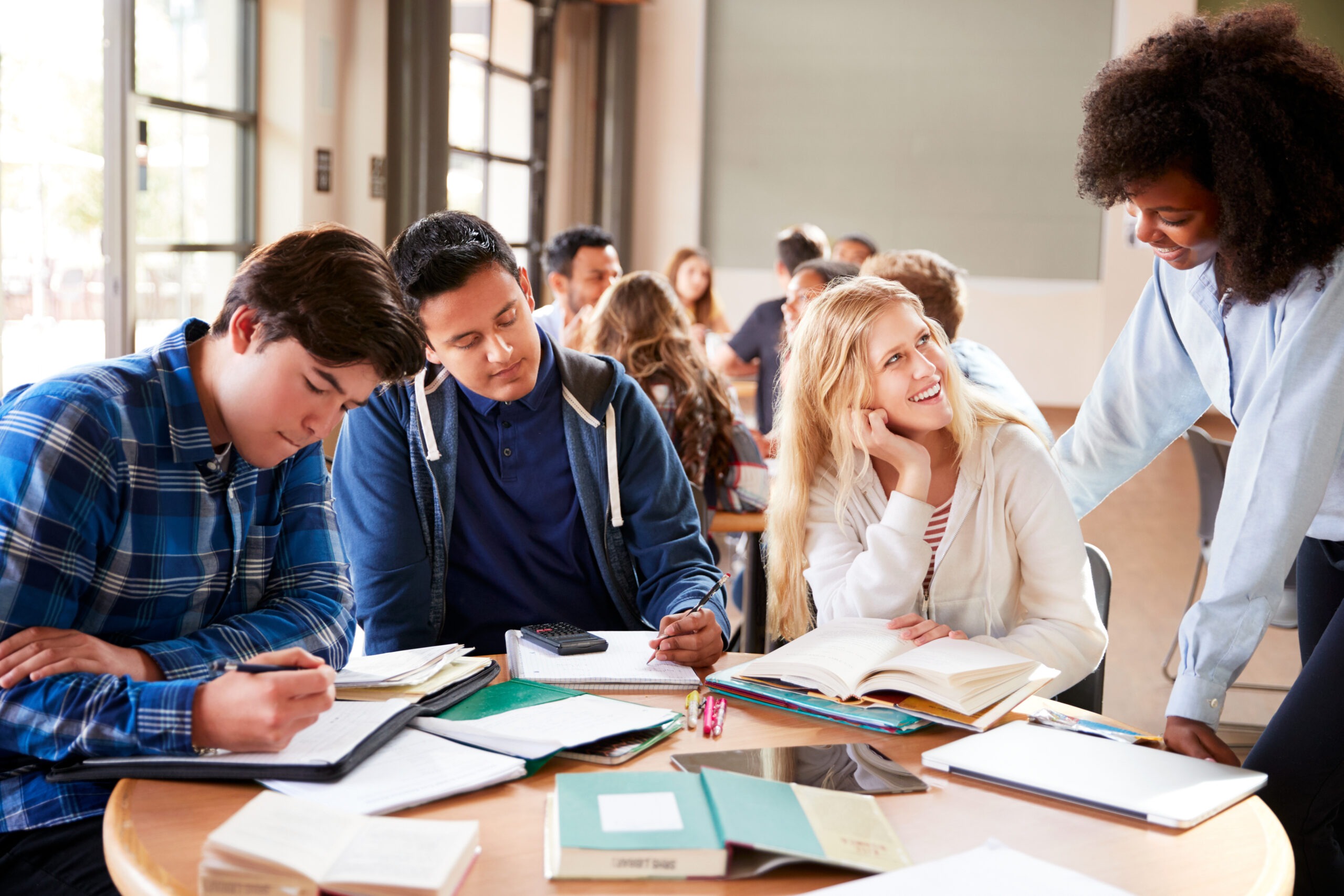 Group Of High School Students